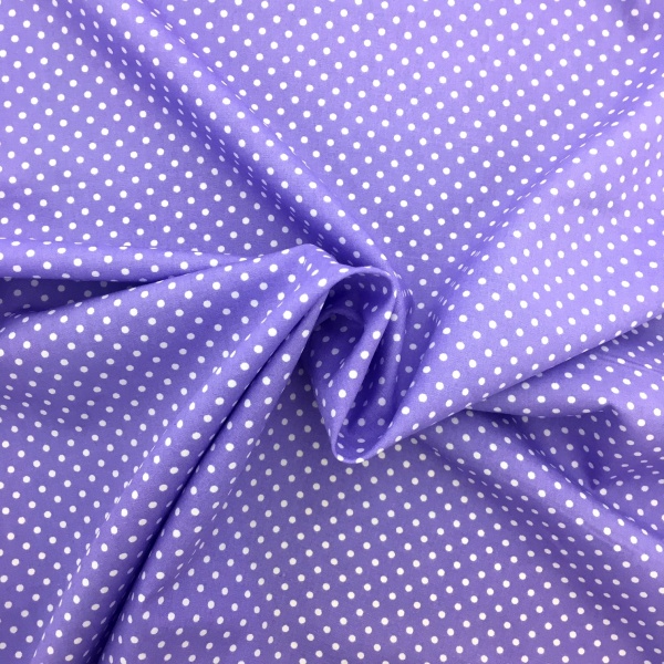 3mm Spot Cotton Lilac